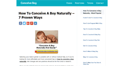 Desktop Screenshot of howtoconceiveaboynaturally.com